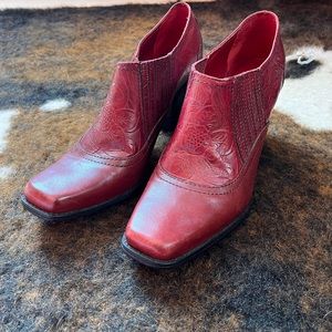 Beautiful Red Western Style “booties”